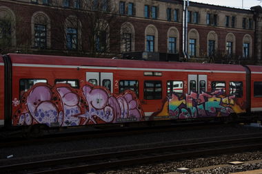 Graffiti Train - Photo by UnderColor - hannover, graffiti, train