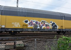 Graffiti Train - Photo by UnderColor - hannover, güter, leinhausen