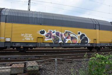 Graffiti Train - Photo by UnderColor - hannover, güter, leinhausen