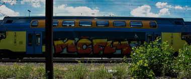 Graffiti Train - Photo by UnderColor - hannover, graffiti, train