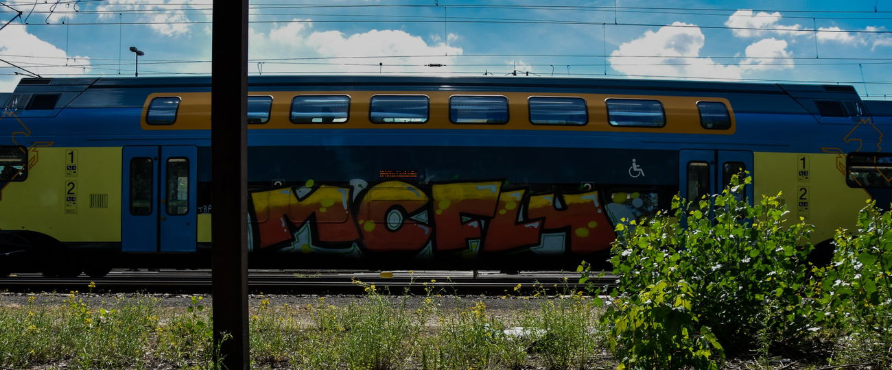 Graffiti Train - Photo by UnderColor - hannover, graffiti, train