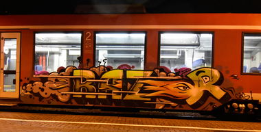 Graffiti Train - Photo by UnderColor - Kiel, flensburg, razor