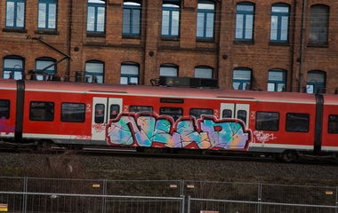 Graffiti Train - Photo by UnderColor - hannover, graffiti, train