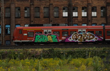 Graffiti Train - Photo by UnderColor - hannover, graffiti, train