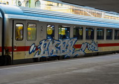 Graffiti Train - Photo by UnderColor - hannover, graffiti, train