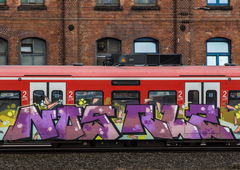 Graffiti Train - Photo by UnderColor - graffiti, hannover, niedersachsen