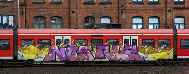 Graffiti Train - Photo by UnderColor - graffiti, hannover, niedersachsen