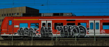 Graffiti Train - Photo by UnderColor - hannover, graffiti, train