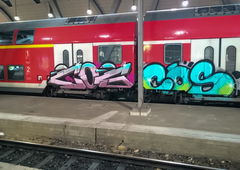 Graffiti Train - Photo by UnderColor - cos, arsen, arse