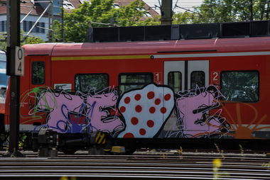 Graffiti Train - Photo by UnderColor - hannover, graffiti, train