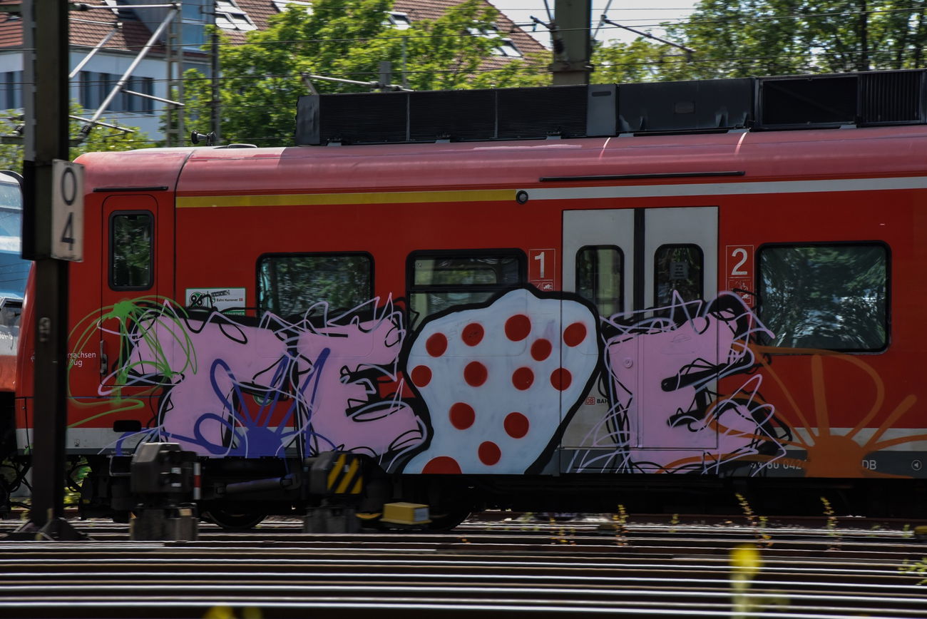 Graffiti Train - Photo by UnderColor - hannover, graffiti, train