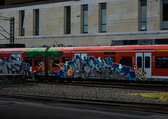 Graffiti Train - Photo by UnderColor - hannover, graffiti, train