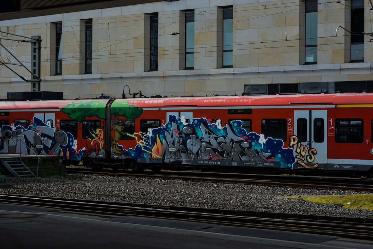 Graffiti Train - Photo by UnderColor - hannover, graffiti, train