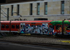Graffiti Train - Photo by UnderColor - hannover, graffiti, train