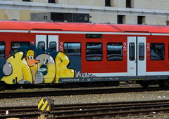 Graffiti Train - Photo by UnderColor - hannover, graffiti, train