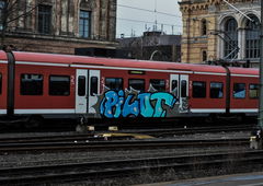 Graffiti Train in Hannover - Photo by UnderColor - graffiti, hannover, train