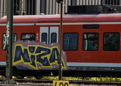 Graffiti Train - Photo by UnderColor - hannover, graffiti, train