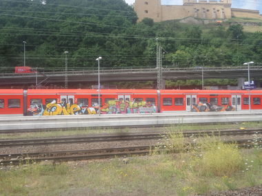Graffiti Train - Photo by UnderColor - train, zug, db