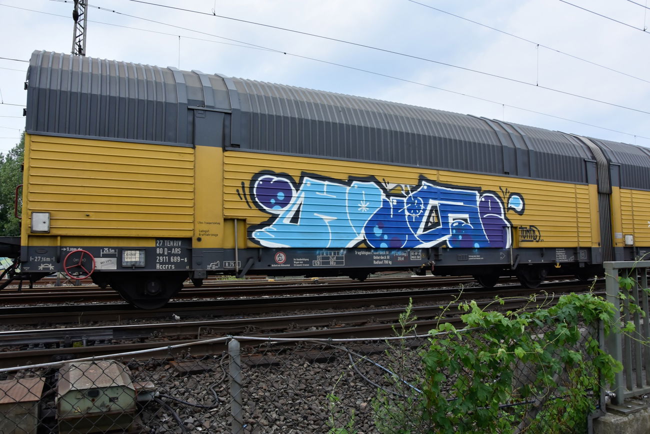 Graffiti Train - Photo by UnderColor - hannover, güter, leinhausen