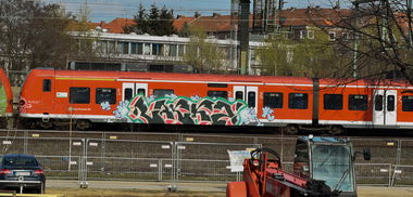 Graffiti Train - Photo by UnderColor - hannover, graffiti, train