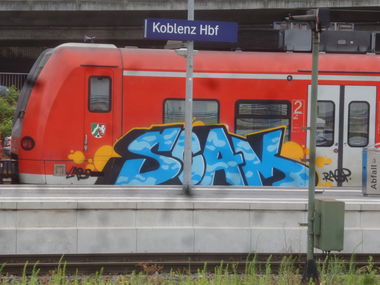 Graffiti Train - Photo by UnderColor - koblenz, db, regio