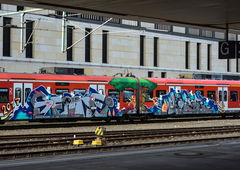 Graffiti Train - Photo by UnderColor - hannover, graffiti, train