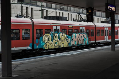 Graffiti Train in Hannover - Photo by UnderColor - hannover, graffiti, train