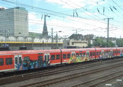 Graffiti Train - Photo by UnderColor - koblenz, hessen, graffiti