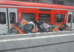 Graffiti Train - Photo by UnderColor - train, zug, db