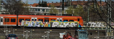 Graffiti Train - Photo by UnderColor - hannover, graffiiti, strain
