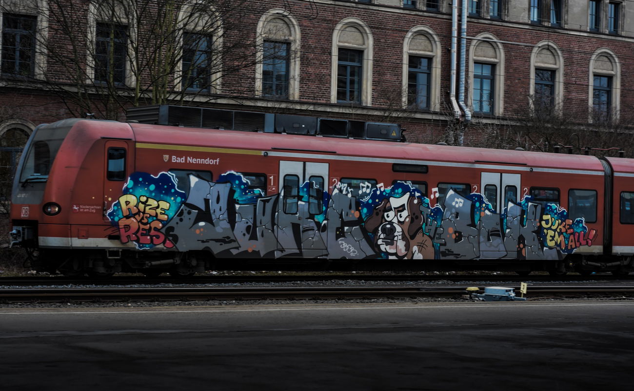 Graffiti Train in Hannover - Photo by UnderColor - hannover, graffiti, train