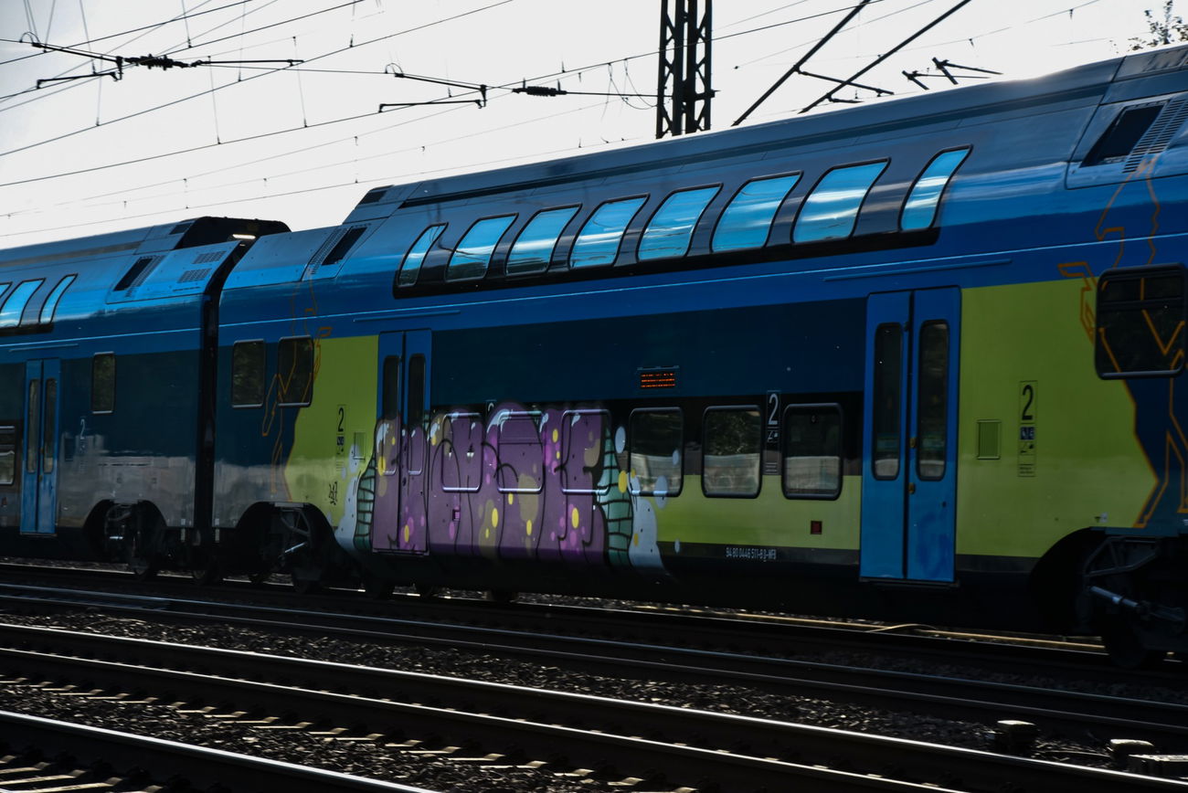 Graffiti Train - Photo by UnderColor - Hannover, train, zug