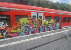 Graffiti Train - Photo by UnderColor - train, zug, db