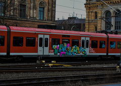 Graffiti Train in Hannover - Photo by UnderColor - graffiti, hannover, train