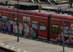 Graffiti Train - Photo by UnderColor - hannover, graffiti, train