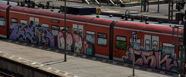 Graffiti Train - Photo by UnderColor - hannover, graffiti, train