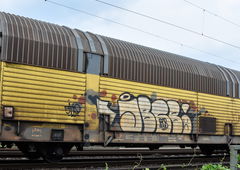 Graffiti Train - Photo by UnderColor - hannover, güter, leinhausen