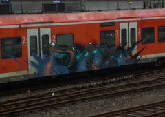 Graffiti Train - Photo by UnderColor - koblenz, hessen, graffiti