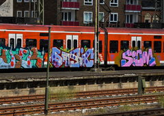 Graffiti Train - Photo by UnderColor - hannover, hbf, niedersachsen