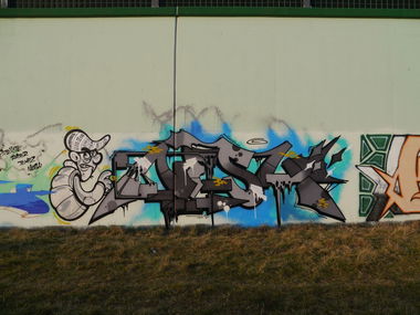 Graffiti Wall in Warsaw - Photo by Unicats - unicats, nesh63, tempz (2015)