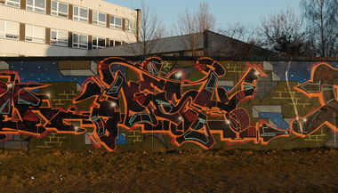 Graffiti Wall in Warsaw - Photo by Unicats - unicats, nesh63 (2014)