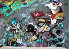 Graffiti Wall in Mainz - Photo by Unicats - unicats, ogryz, tempz (2013)