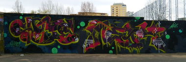 Graffiti Wall in Warsaw - Photo by Unicats - unicats, merd, stricte (2015)