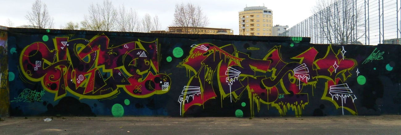 Graffiti Wall in Warsaw - Photo by Unicats - unicats, merd, stricte (2015)