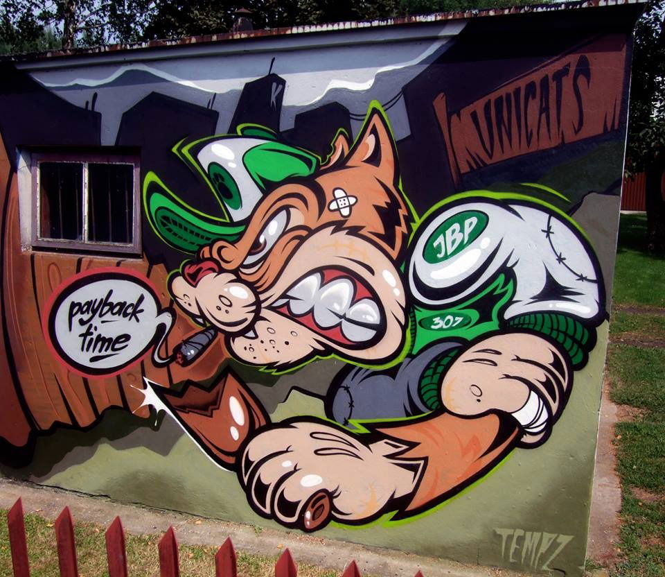 Graffiti Wall in Piaseczno - Photo by Unicats - unicats, tempz (2014)