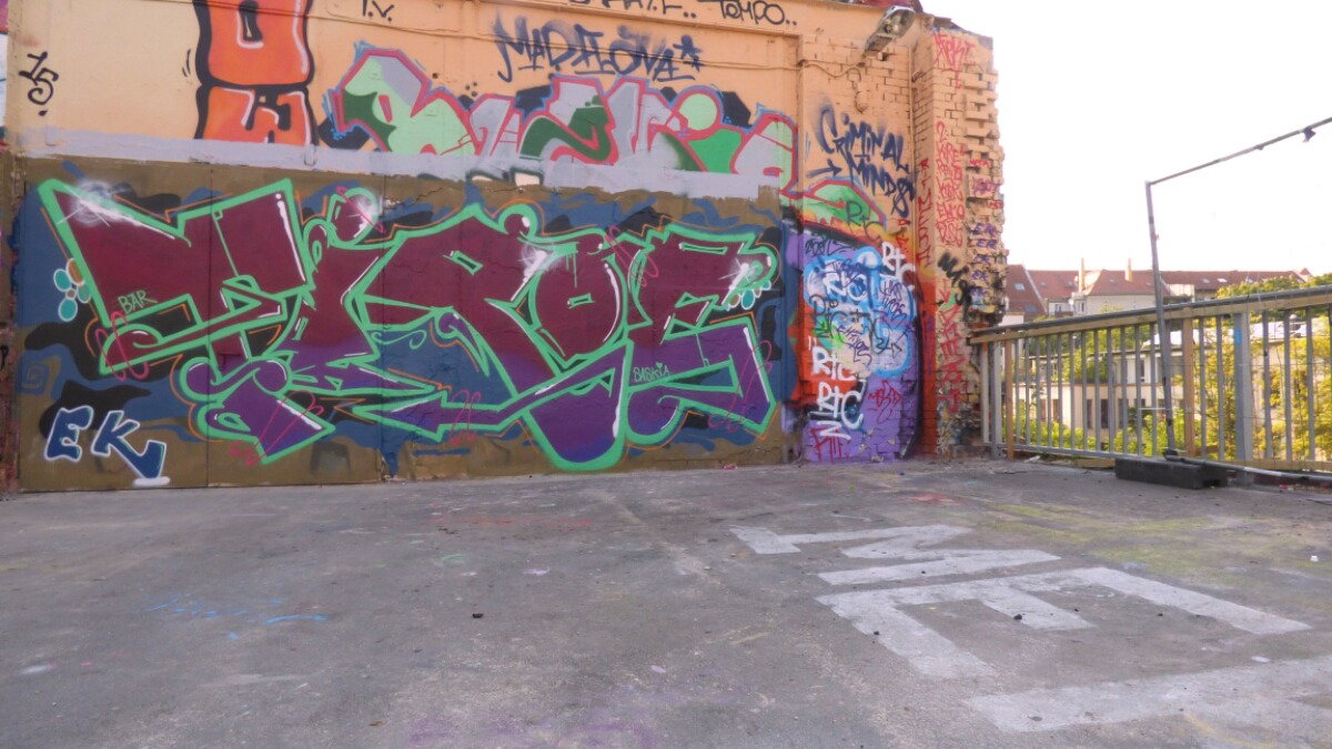 Graffiti Wall - Photo by Unscheinbar - tiroe, Leipzig, ek (2015)