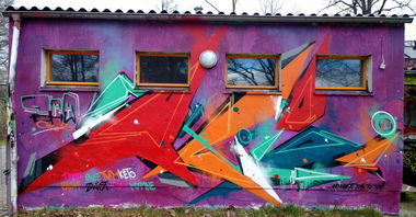 Graffiti Wall in Cottbus - Photo by Unschuldsbeweis - silvesterböller, 300mlstreicheauf1lwasser, frauhatnochgepennt (2013)