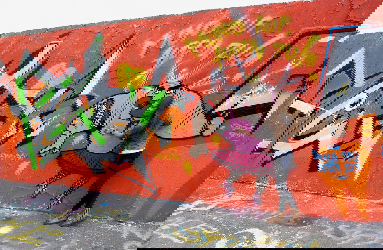 Graffiti Wall in Berlin - Photo by Unschuldsbeweis - ironlak, bbq, graffitibox (2013)
