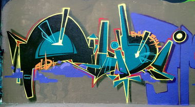 Graffiti Wall in Hannover - Photo by Unschuldsbeweis - schönbuntoder, ahmed, kurdenboy (2013)