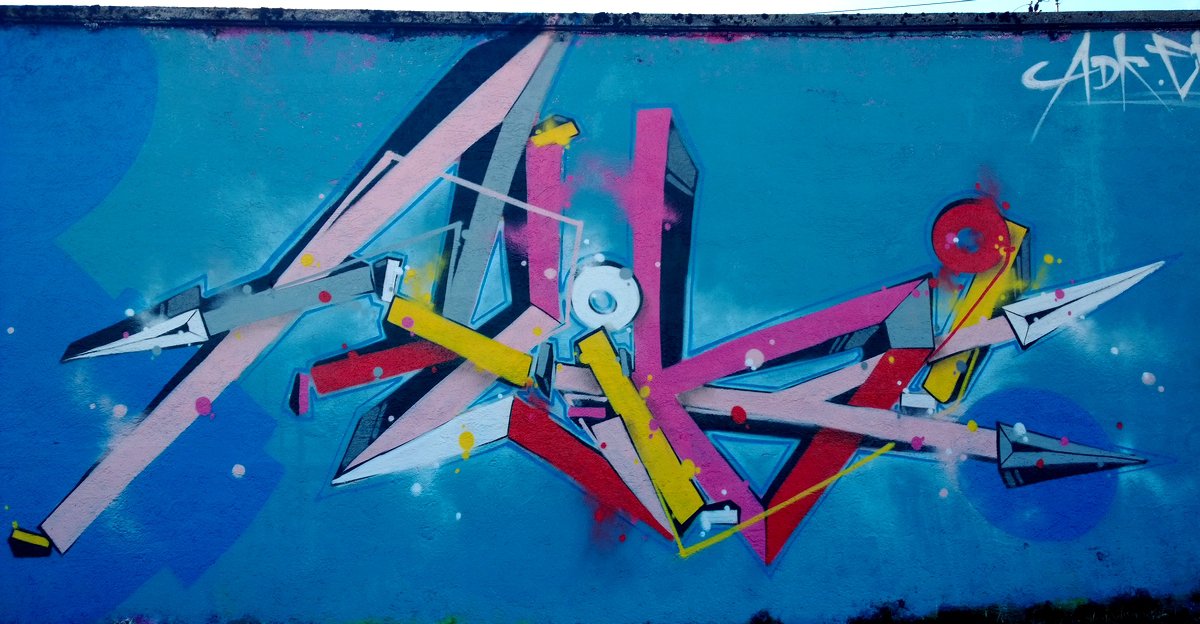 Graffiti Wall in München - Photo by Unschuldsbeweis - alibi, zwist, münchen (2014)